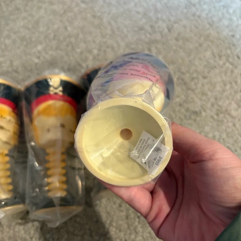 Pirate Skull Goblet Set Of 4 Cups NEW Cruise Pirate Night